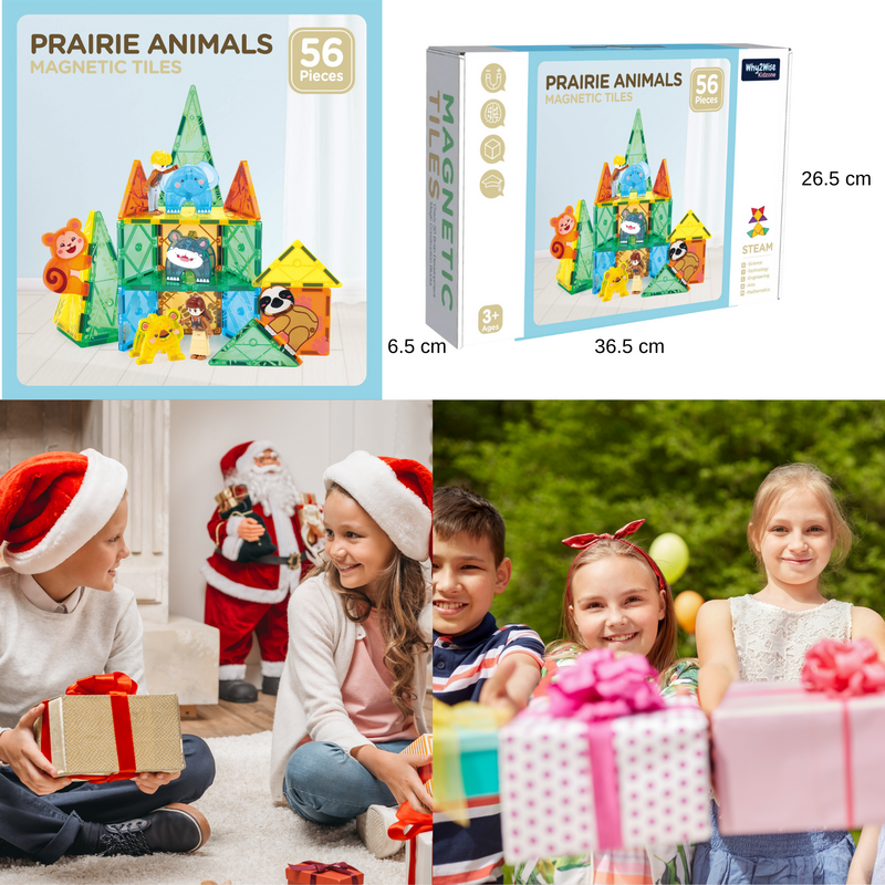 Magnetic Tiles Paririe Animals