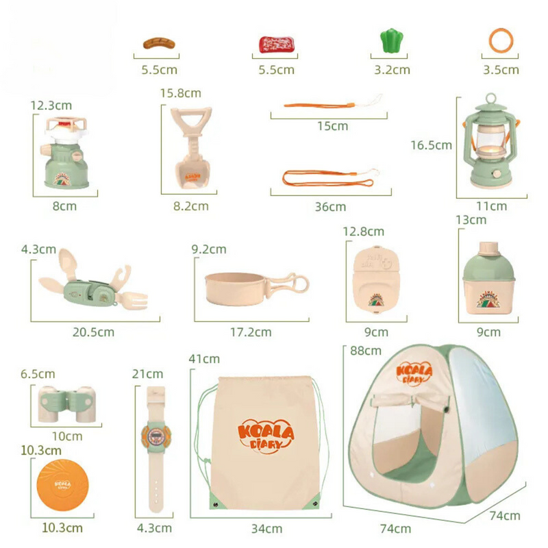 Kids Camping Gear Set with Pop-Up Tent