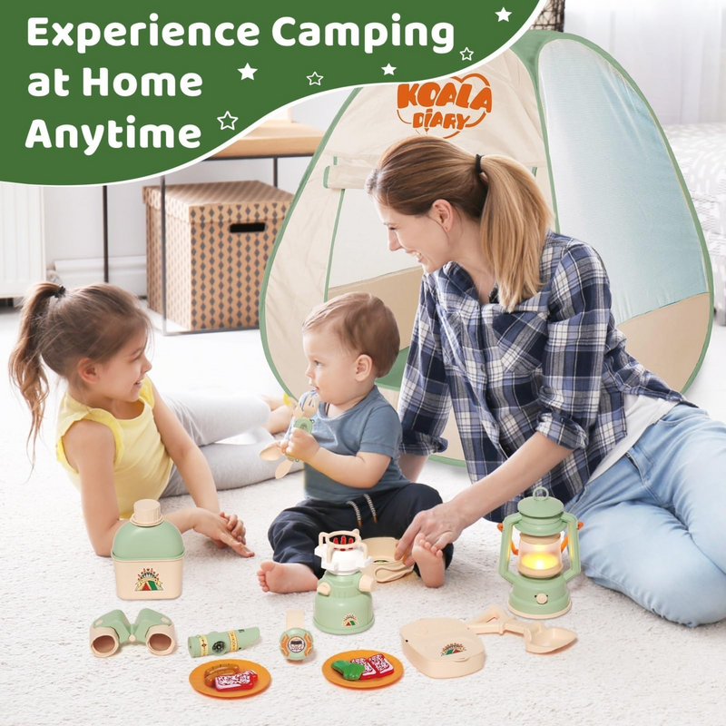 Kids Camping Gear Set with Pop-Up Tent