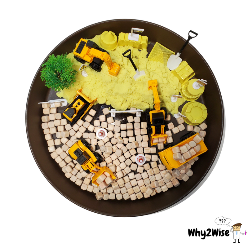 [Sensory Play] Construction and Excavator - Why2Wise